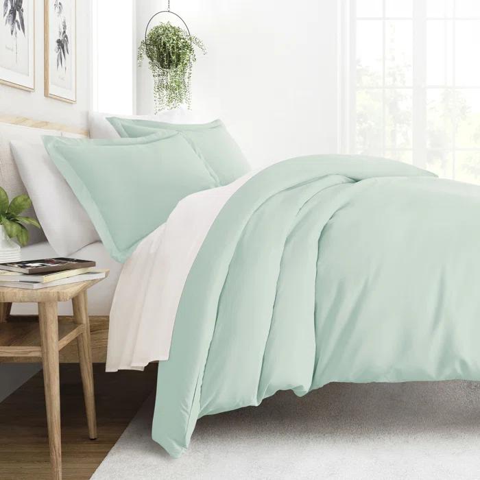 IEnjoy Home Super Soft Double Brushed Duvet Cover Set