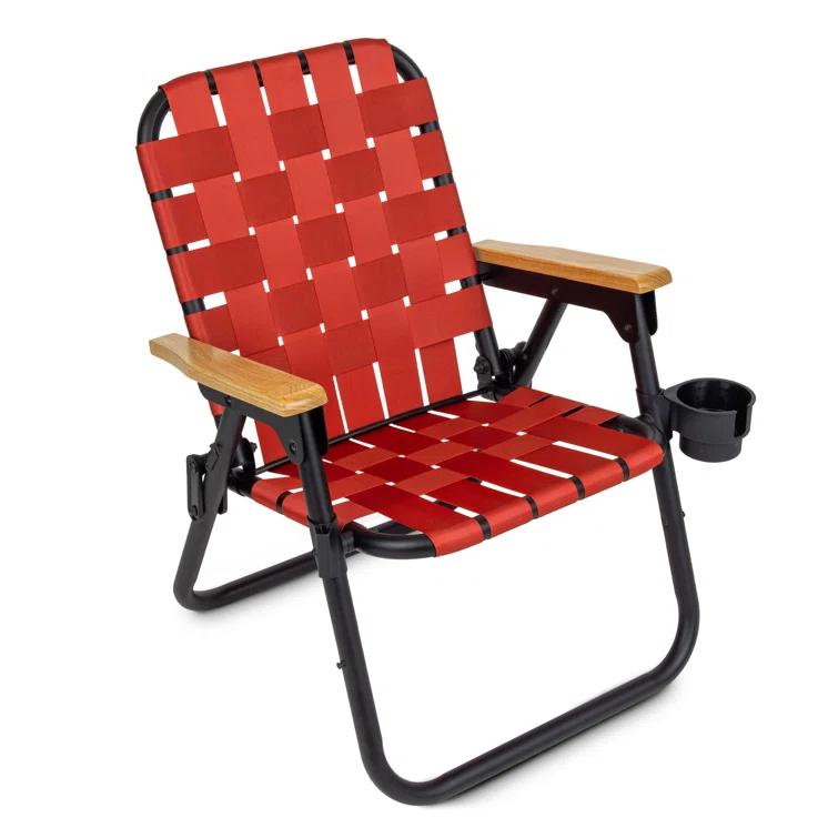 GoSports GoSports Outdoors WOVN Premium Beach & Camping Chair - Folding Backpack Chair for Adults