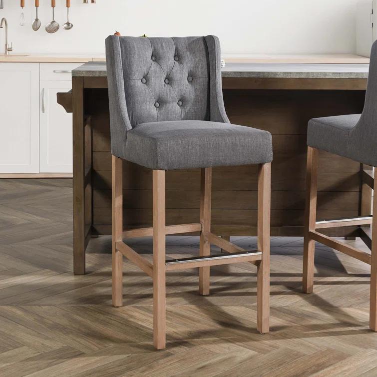 Kelly Clarkson Home Avah Upholstered Bar & Counter Stool