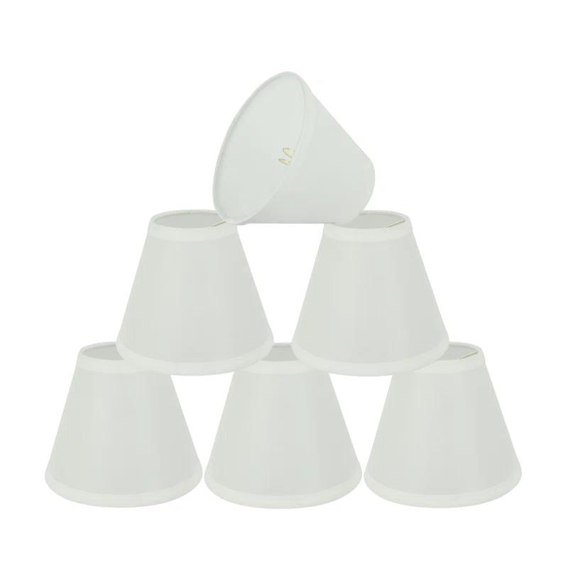 Red Barrel Studio® 5'' H Linen Empire Lamp Shade (Set of 6)