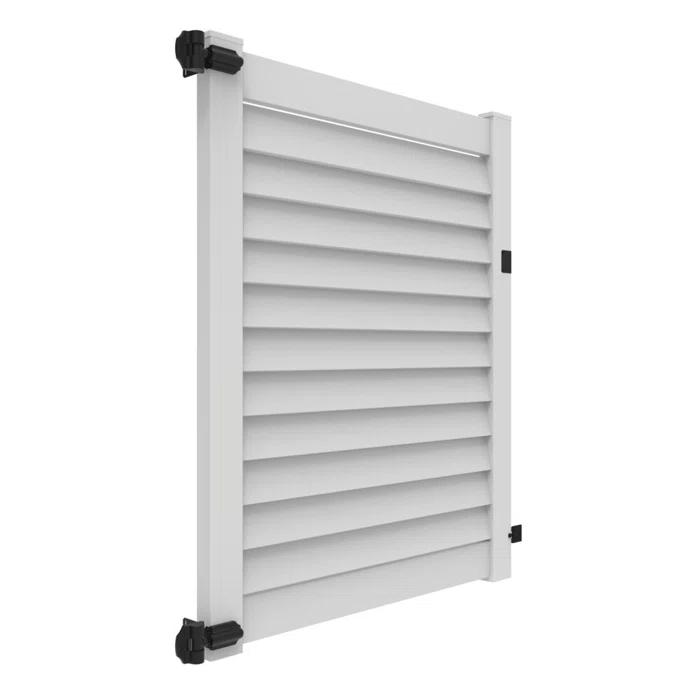 Barrette Outdoor Living Louvered Vinyl Gate