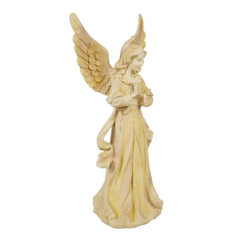 Hi-Line Gift Ltd. Standing Angel with Wings Up Statue