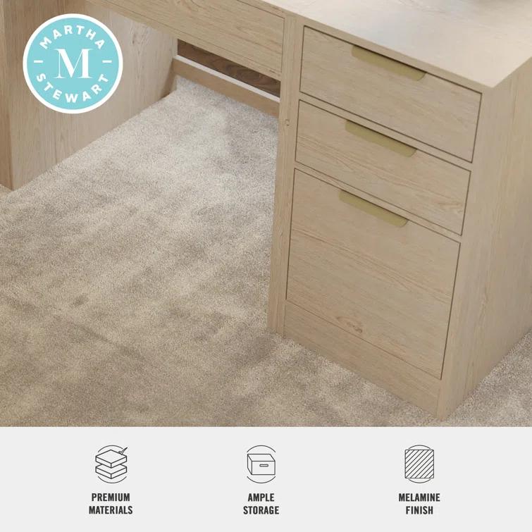 Martha Stewart Martha Stewart Kayden Home Office Modular 3 Drawer File Cabinet