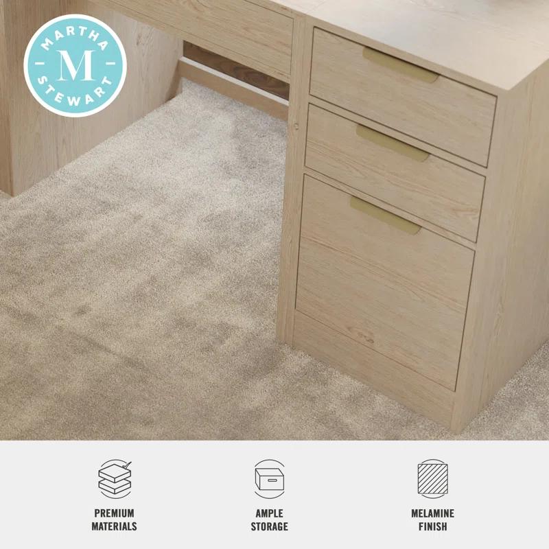 Martha Stewart Martha Stewart Kayden Home Office Modular 3 Drawer File Cabinet