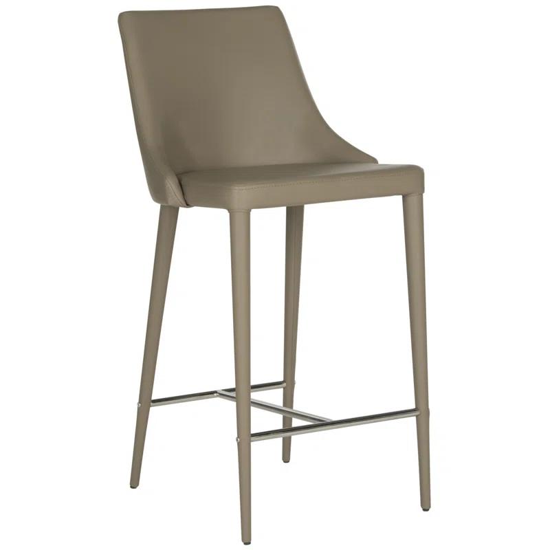 Wrought Studio™ Bohy Upholstered Counter Stool with Metal Frame (Set of 2)