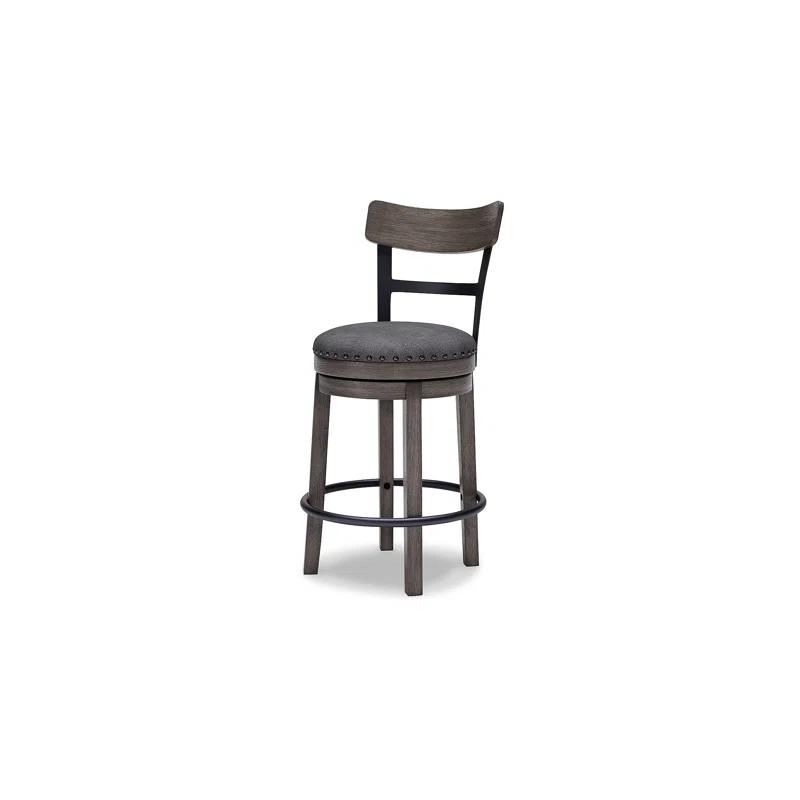 Red Barrel Studio® Obdulio Swivel Upholstered Counter Stool