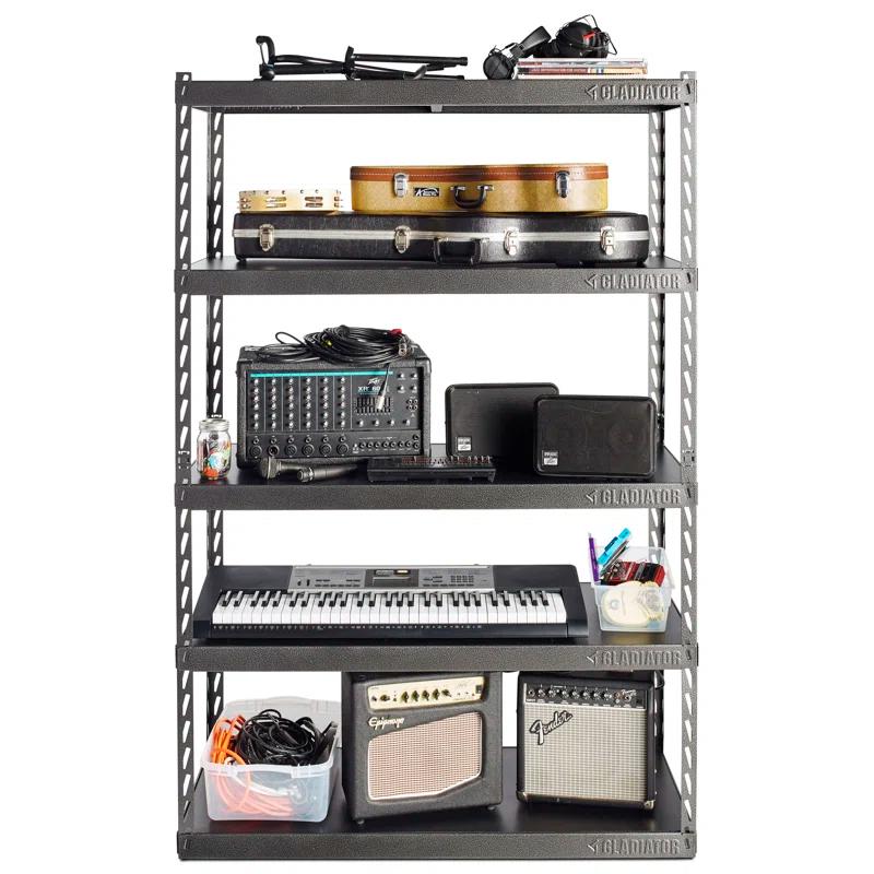 48" Wide EZ Connect Rack With Five Deep Shelves