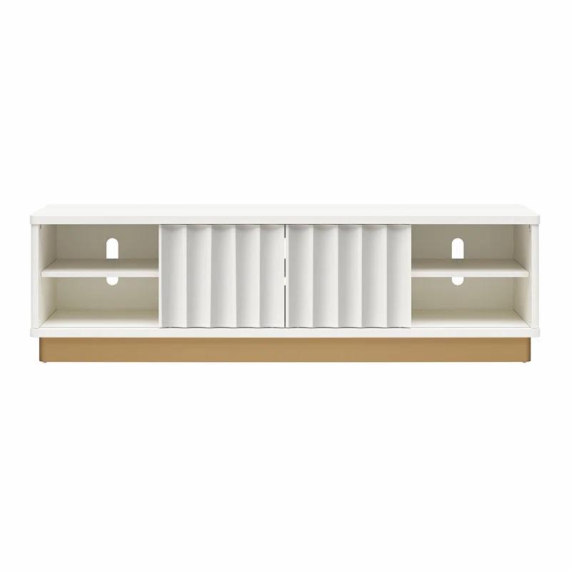 Rene Modern Scalloped TV Stand for TVs up to 65"