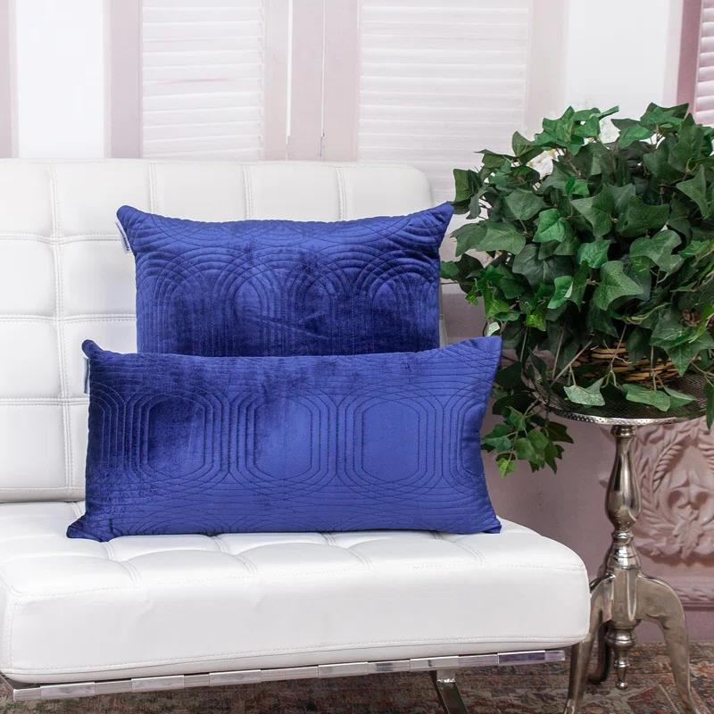 Parkland Collection Iphis Geometric Cotton Reversible Throw Pillow