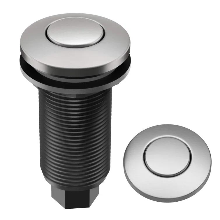 Kraus KRAUS Garbage Disposal Air Switch Kit with Push Button, AC Adapter, Power Cord, and Air Tube Included