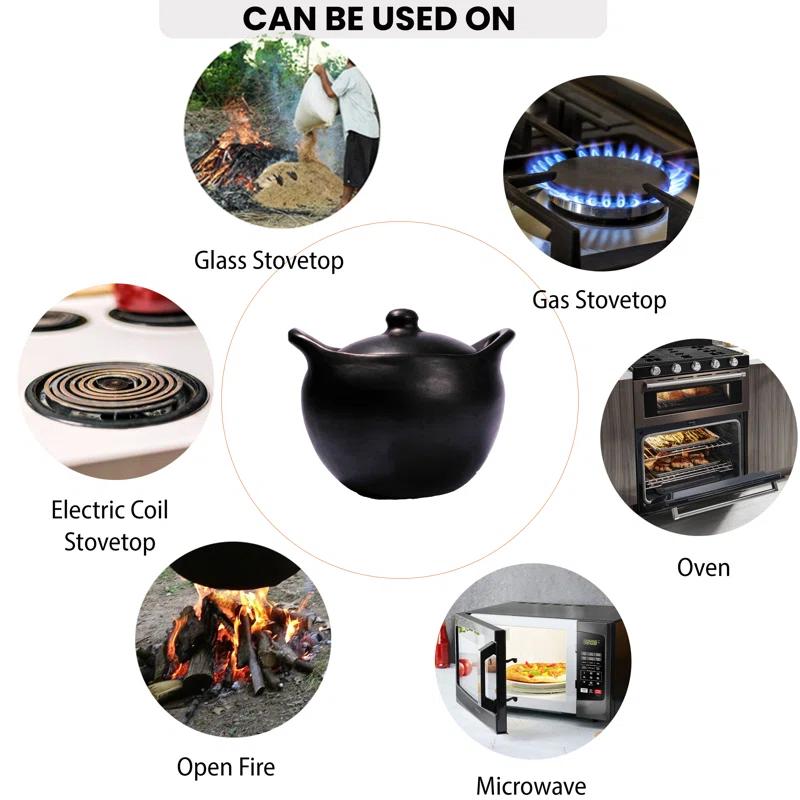 Ancient Cookware Ancient Cookware 4 Quarts Terracotta Round Dutch Oven