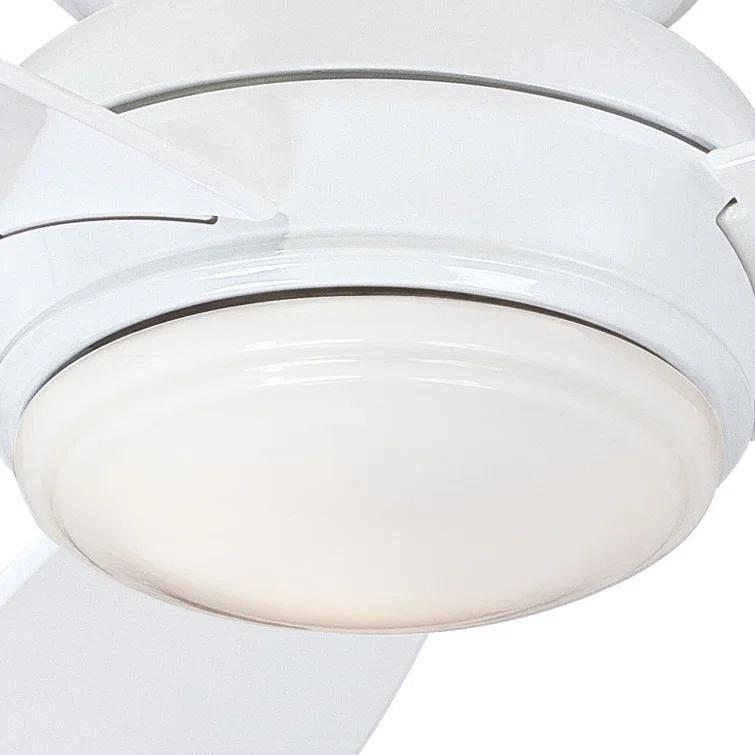 Minka Aire 52" Concept 3 - Blade Outdoor LED Propeller Ceiling Fan with Wall Control and Light Kit Included