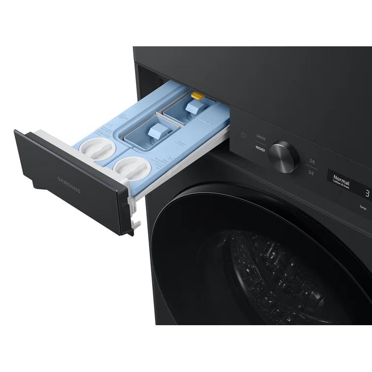 Samsung Samsung Bespoke AI Laundry Hub 4.6 cu. ft. Single Unit Washer and 7.6 cu. ft. Gas Dryer WH46DBH500GVA3