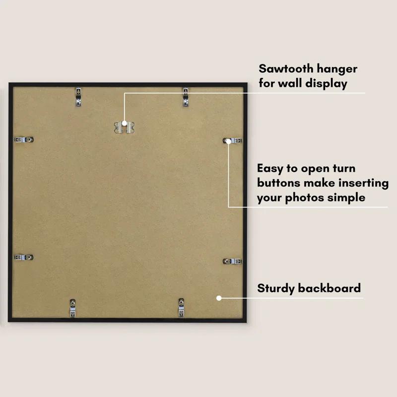 Americanflat Picture Frame with Oversized Mat - Gallery-Style Frames for Photos or Artwork - Multiple Sizes