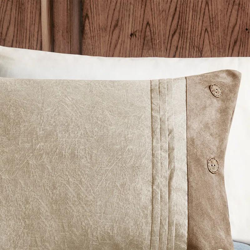 Madison Park Boone 7 Piece Faux Suede Comforter Set