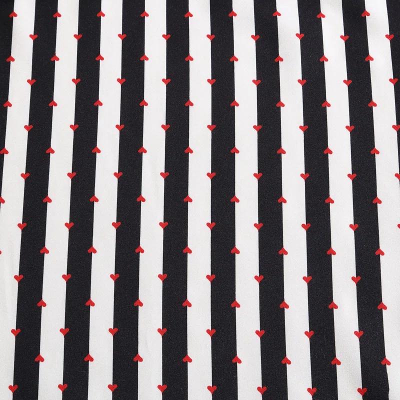 Betsey Johnson Betsey Johnson Wonderland Stripe Black Reversible Duvet Cover Set