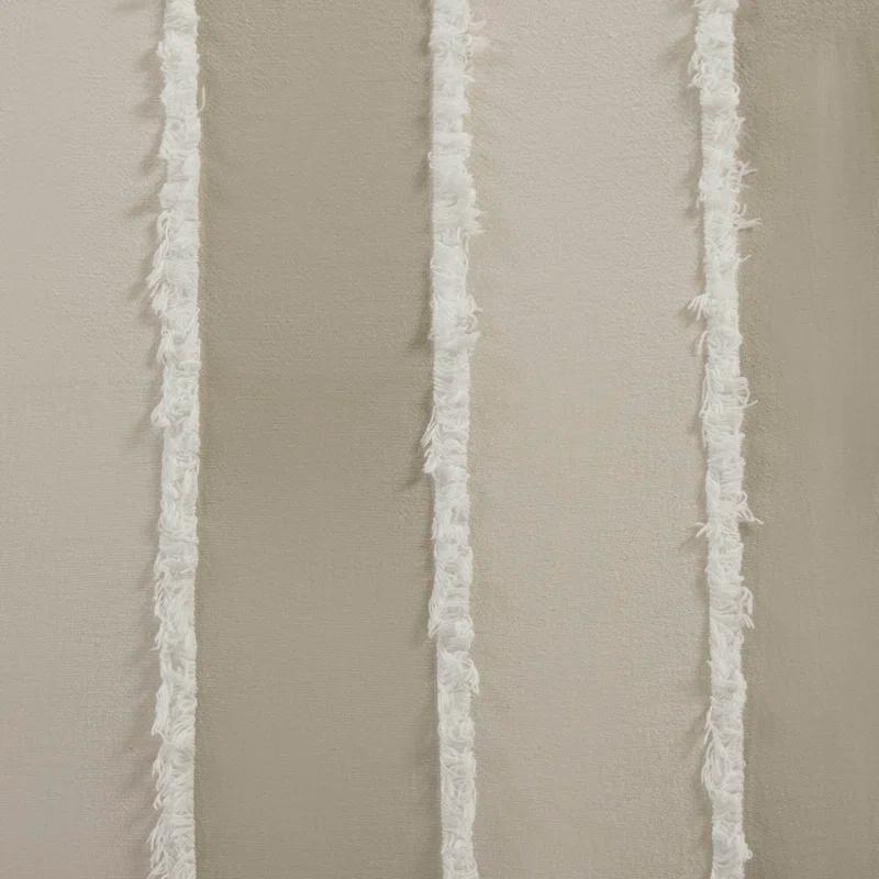 INK+IVY Shay 3 Piece Striped Cotton Duvet Cover Set