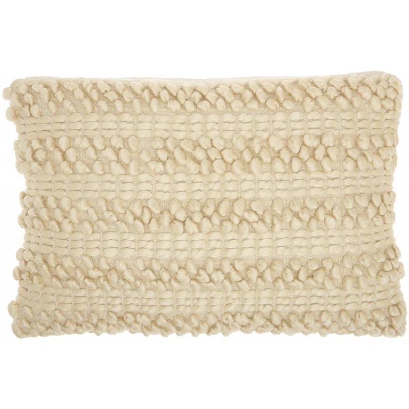 Mina Victory Striped Throw Pillow With Texture