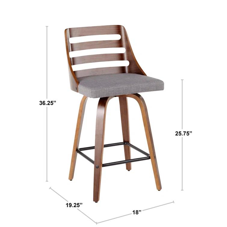 LumiSource Trevi 26" Fixed-height Counter Stool - Set Of 2