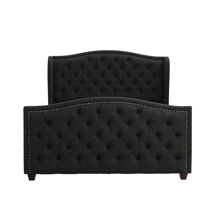 Coleman Upholstered Wingback Bed