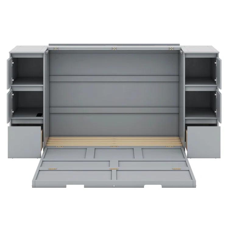 Cosmic Murphy Bed with Drawers, Cabinets and USB Ports