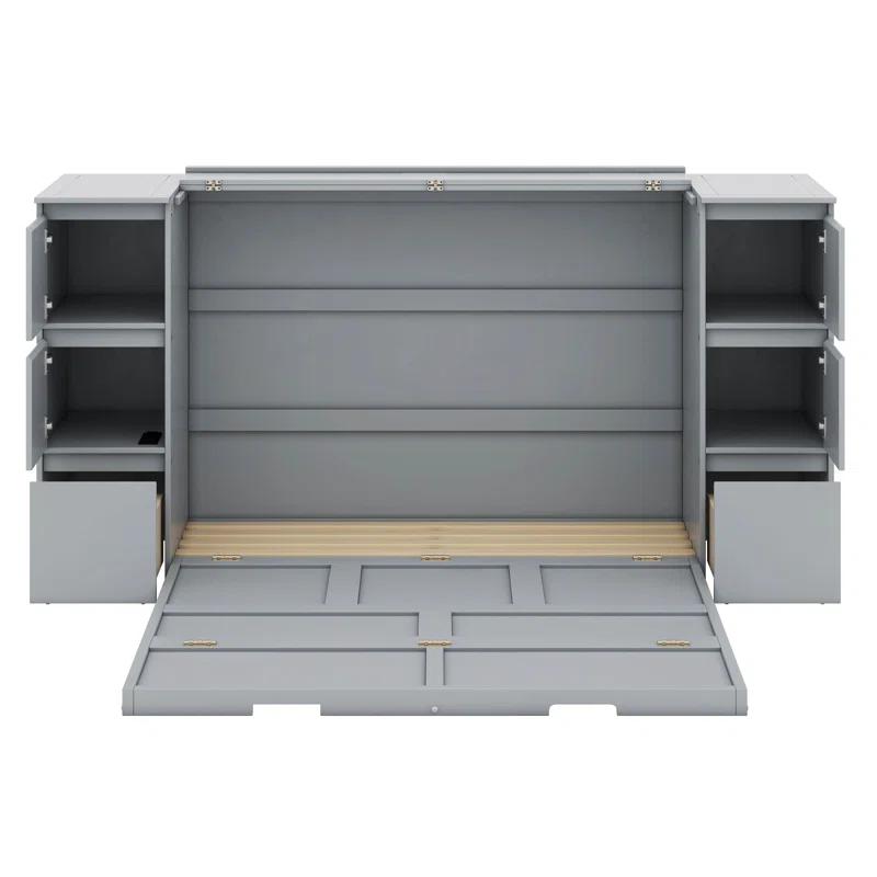 Cosmic Murphy Bed with Drawers, Cabinets and USB Ports
