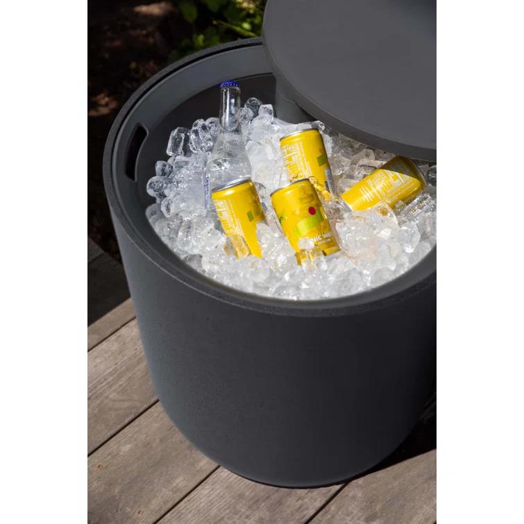 Veradek Kona Round Plastic Outdoor Side Table