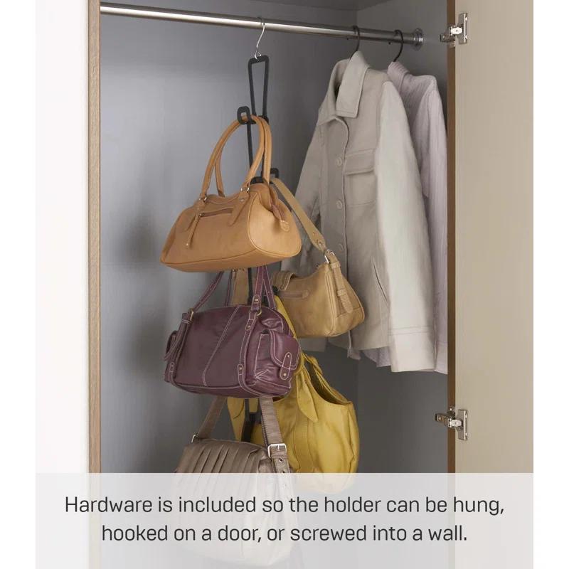 Yamazaki Home Yamazaki Home Chain Link Bag Holder - Closet Storage Hanging Organizer Rack, Steel