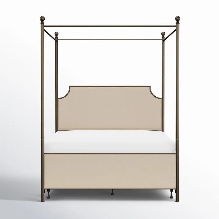 Nordland Upholstered Metal Canopy Bed
