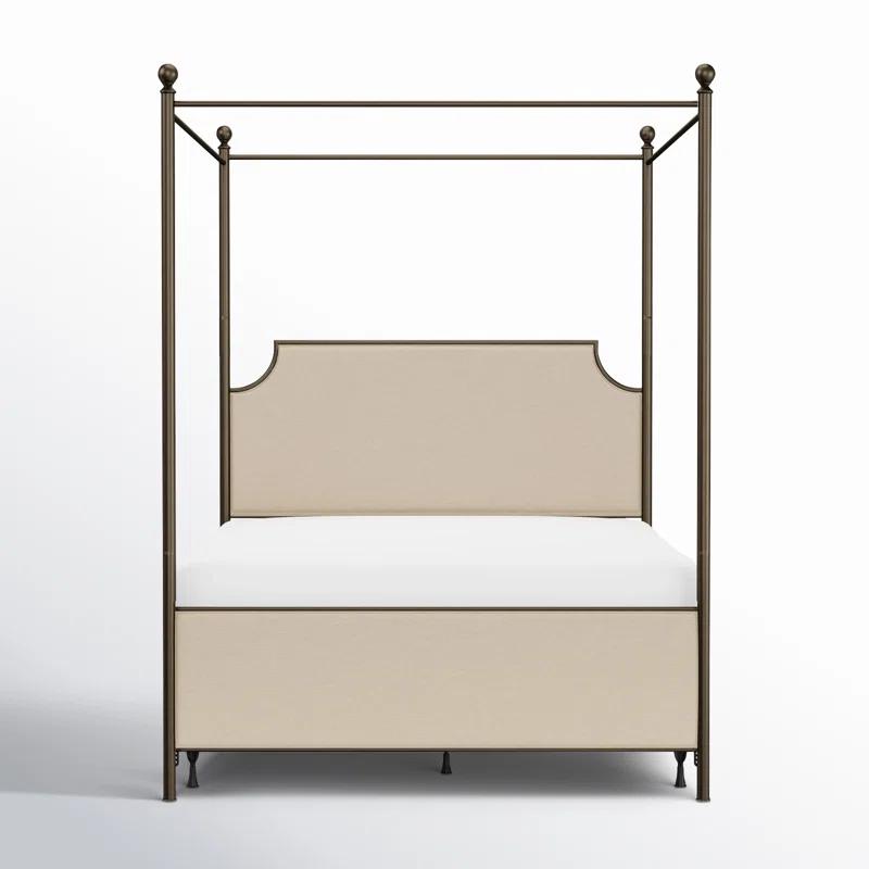Nordland Upholstered Metal Canopy Bed
