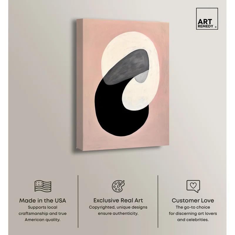 Art Remedy Standard Locks Abstract Shapes Trendy Wall Art by Art Remedy