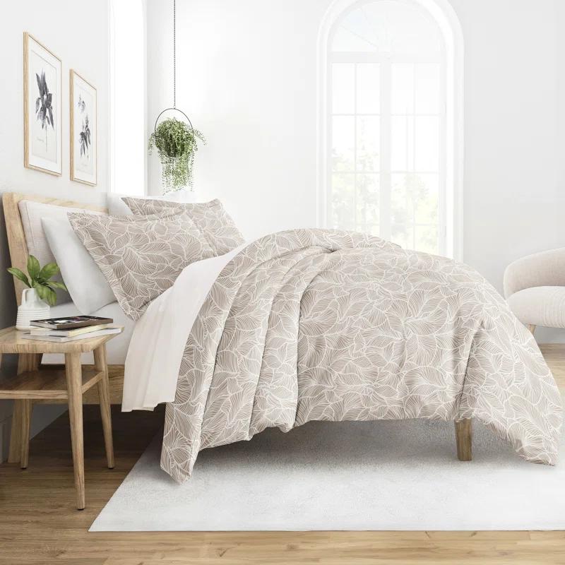 Becky Cameron Patterned Ultra Soft 3 Piece Duvet Cover Set - Serenity