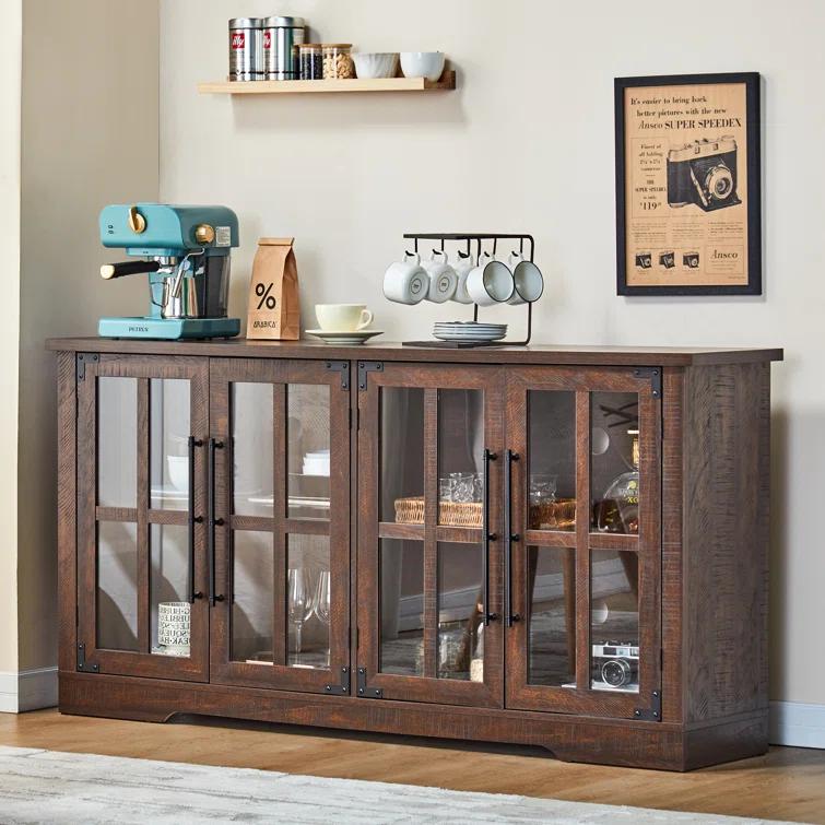 Lark Manor™ Pfarr 63" Wide Sideboard with glass doors