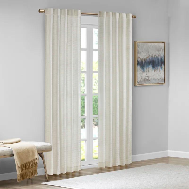 510 Design Colt Room Darkening Poly Velvet Rod Pocket/Back Tab Curtain Panel Pair (Set of 2)