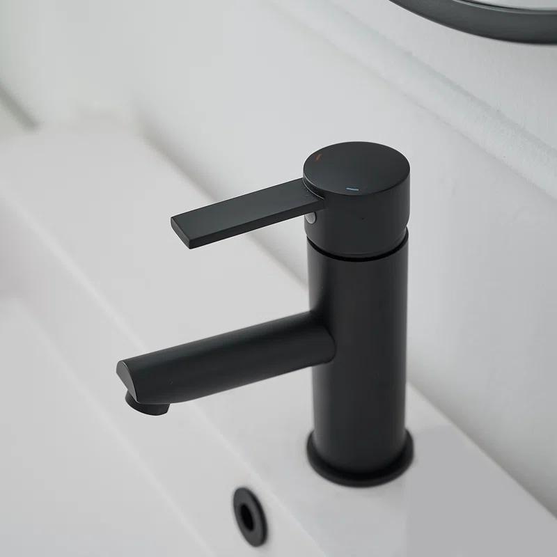 VIBRANTBATH A-96054-Black Single-Hole Single-handle Bathroom Faucet