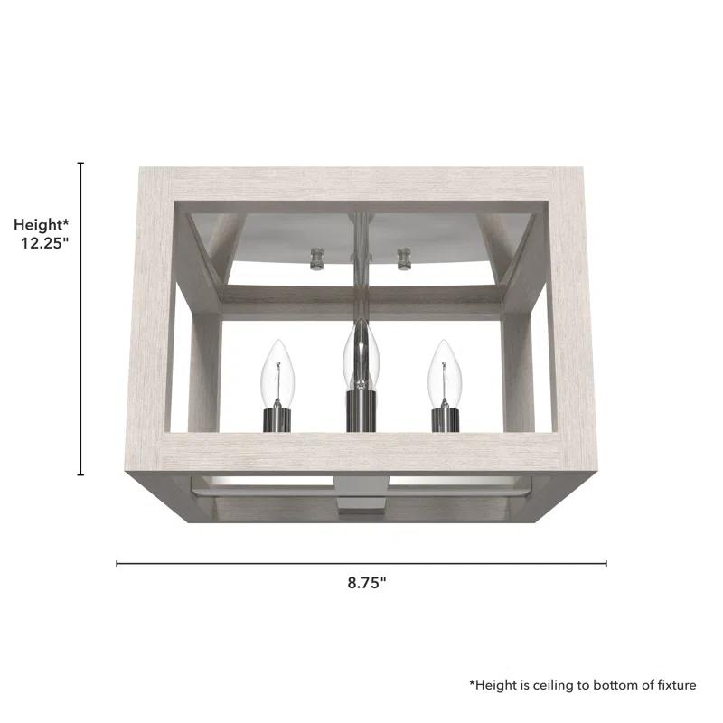 Hunter Fan Squire Manor 4 Light Flush Mount Ceiling Light Fixture