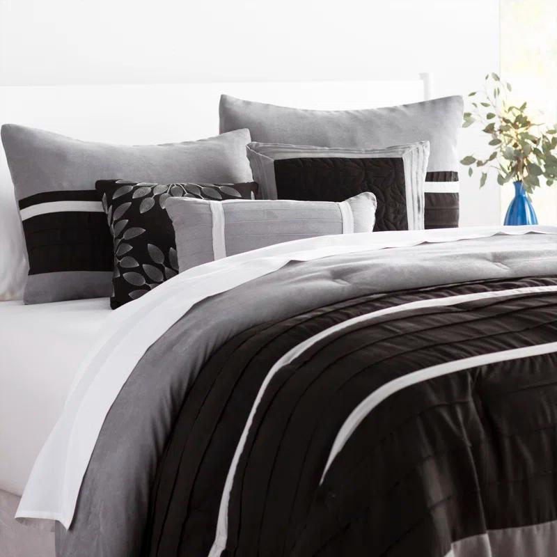 Madison Park Palmer Microsuede 7 Piece Comforter Set