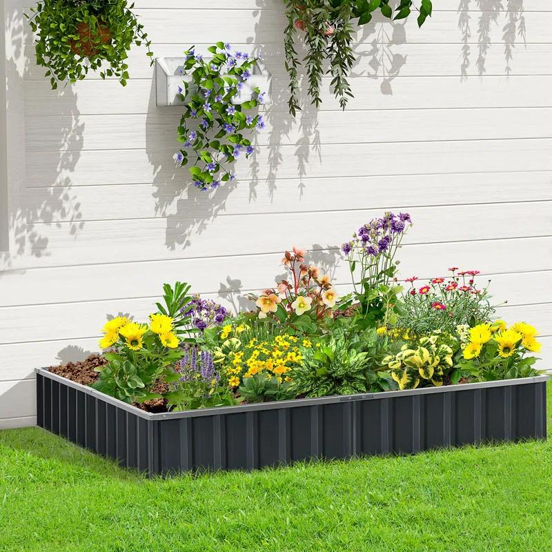 Outsunny Metal Planter Box