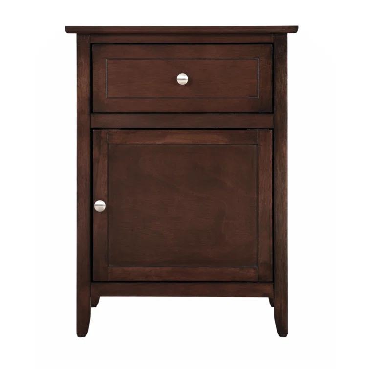 Sutherlans Cranbrook Modern Nightstand, Nightstand with 1 Drawer 1 Door & Reviews | Wayfair