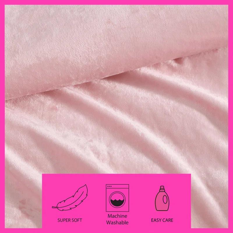 Betsey Johnson Betsey Johnson Solid Reversible Comforter Set