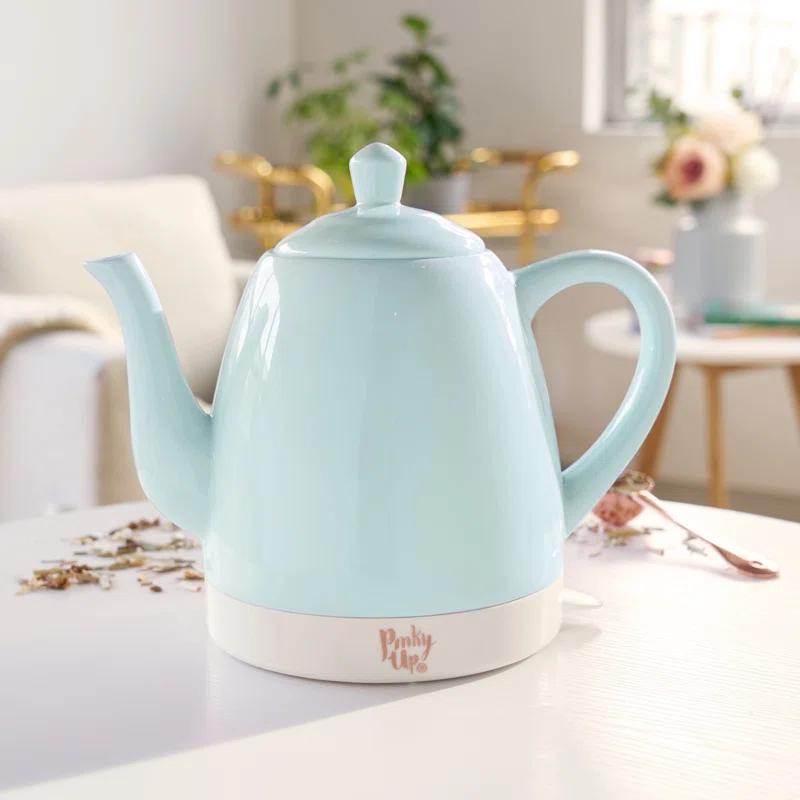 Pinky Up Noelle Ceramic Electric Tea Kettle