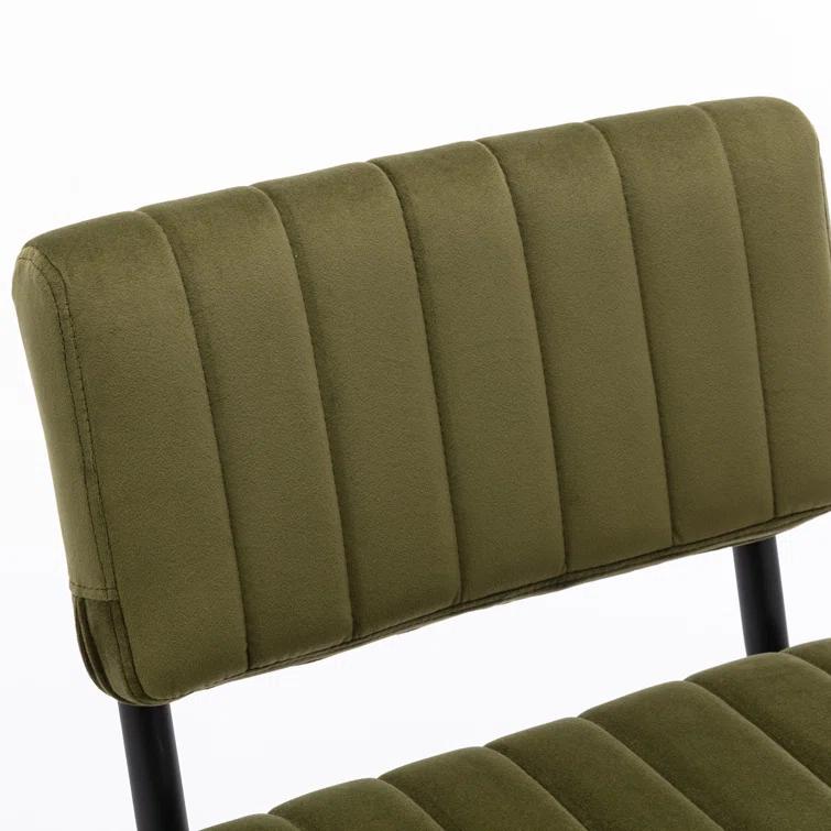 Estes Upholstered Stool with Metal Frame (Set of 2)