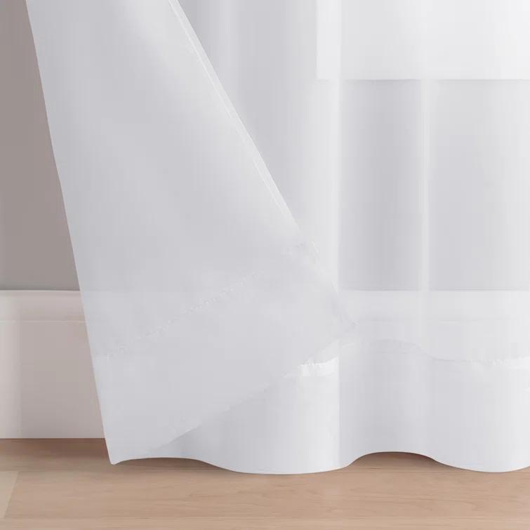 Eclipse Livia Sheer Voile Grommet Curtain Panel