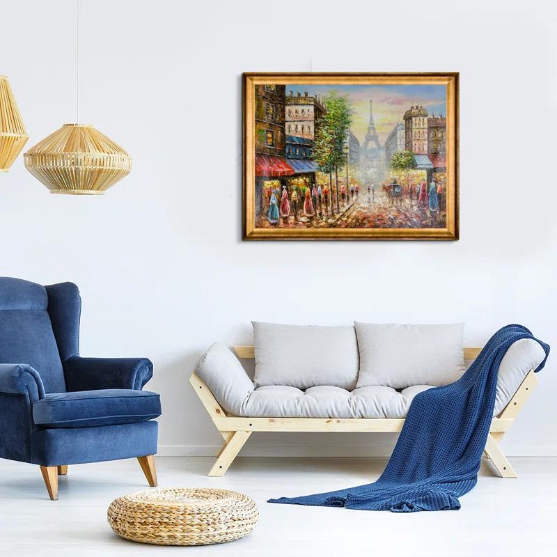 Tori Home " Evening View Of The Eiffel Tower " by Unknown Artists
