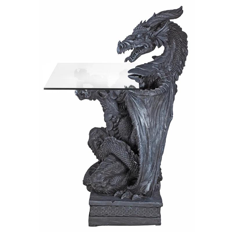 Design Toscano Subservient Dragon 27.5'' Console Table