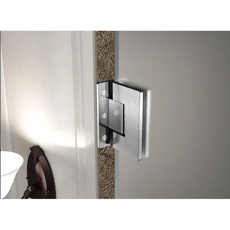 Aston SDR985F-SS-55-10 Nautis 72" H Hinged Frameless Shower Door