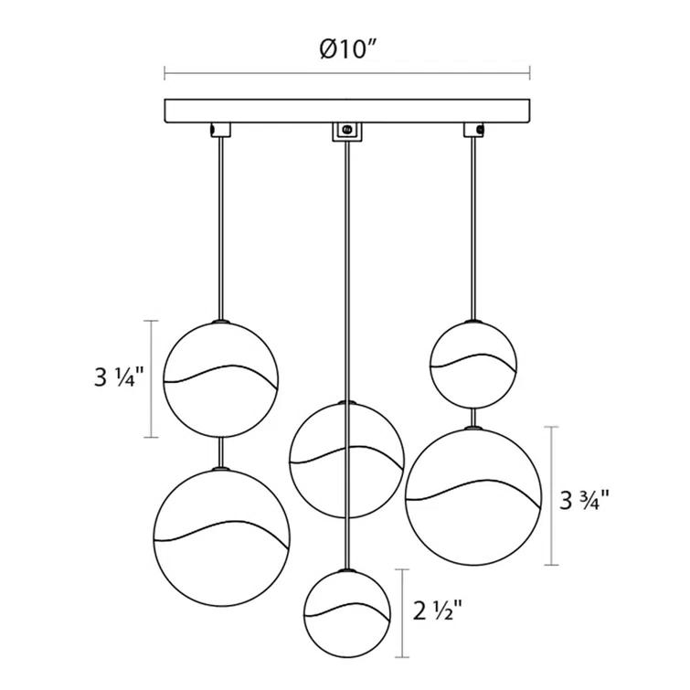 SONNEMAN Grapes 6 - Light LED Cluster Pendant