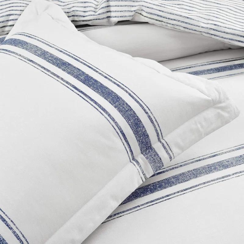 Farmhouse Standard Cotton Reversible Comforter Set