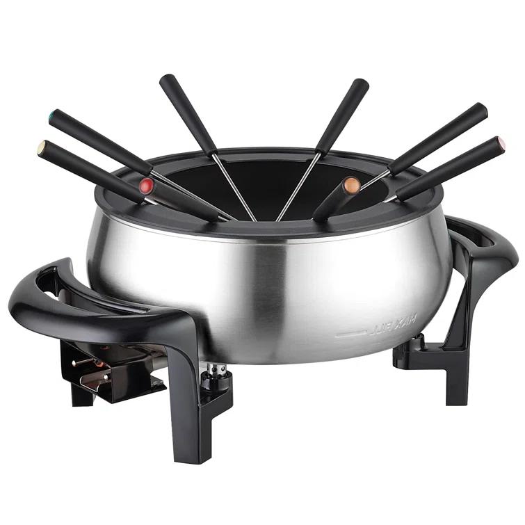 Vevor 3 qt. Stainless Steel Fondue Set & Reviews | Wayfair