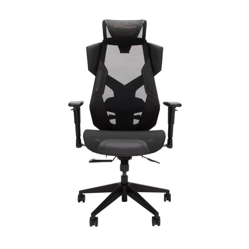 Respawn RESPAWN FLEXX Mesh Gaming Chair With Lumbar Support, Ergonomic Gaming Chair with Recline/Tilt Tension Controls, Adjustable Arms, 300lb Max Weight With Wheels for Computer/Desk/Office